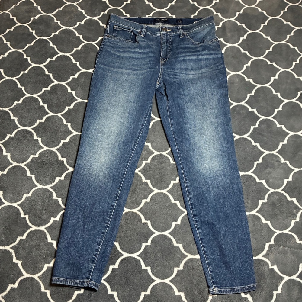 Lucky Brand Ava Mid Rise Skinny Ankle Jeans Womens Size 8 29 Medium Wash Blue